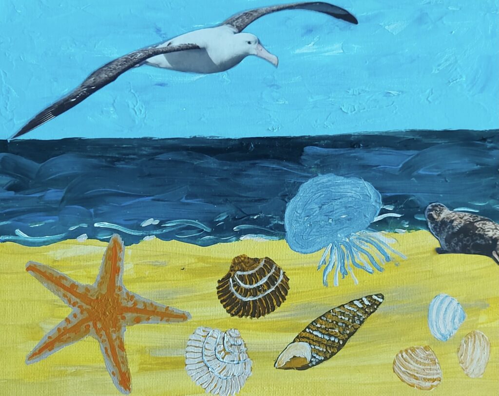 Strandschilderij maken in Katwijk