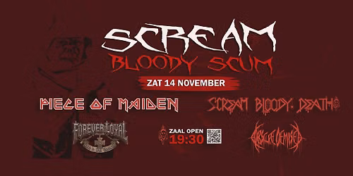 SCREAM BLOODY SCUM — muziek in Katwijk